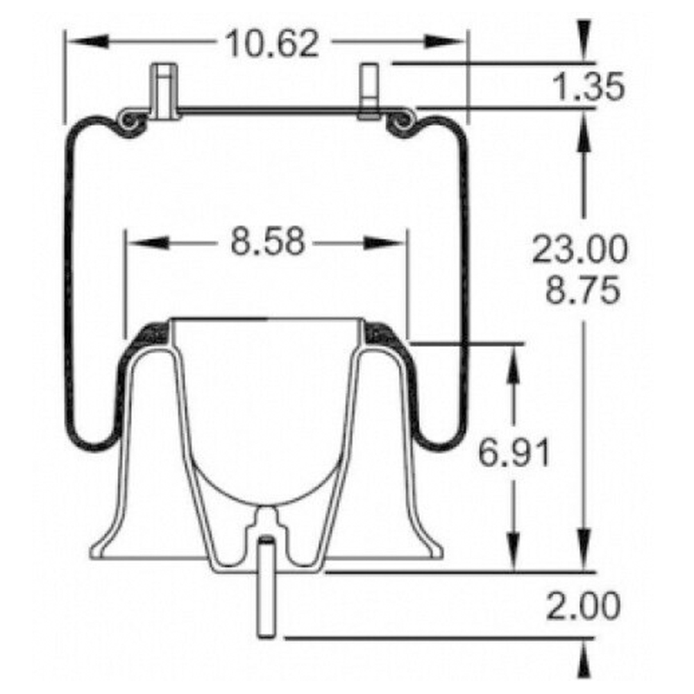 TR9781 | Air Spring for Freightliner Trucks Torque Parts Canada