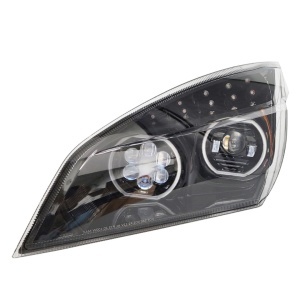 FRCA-1303B-L | Freightliner Cascadia 2018 Projector Headlight Black Driver side