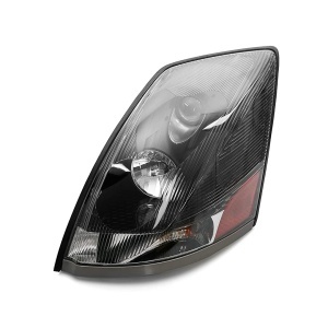 TR208-VLHL-L | Driver Side Black Headlight for 2004-2017 Volvo VNL Trucks