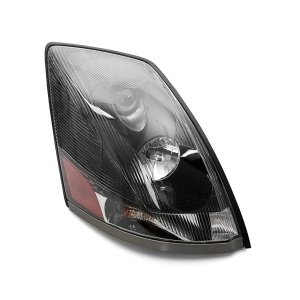 TR208-VLHL-R | Passenger Side Black Headlight for 2004-2017 Volvo VNL Trucks