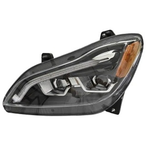 KWN-1701B-L - LH Headlight, LED Projector with stripe, Black, 2021+, Kenworth T680