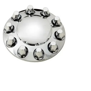 TR068-TWC | Chrome Plastic Universal Front Wheel Cover with 33MM Screw-on Lug Nut Covers