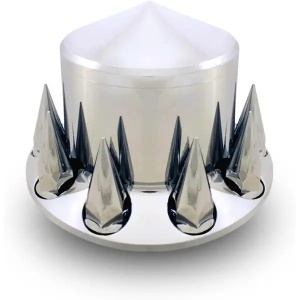 TR133-TWCR | Chrome Plastic Universal Rear Wheel Cover of TR571 with 33MM Screw-on Lug Nut Covers