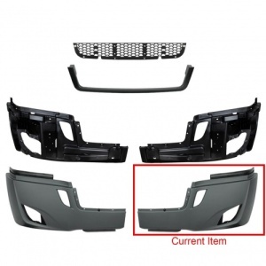 FRCA-1201-1A-L | Freightliner Cascadia 2018 & Newer Bumper Outer with Hole Driver Side