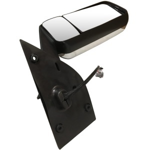 FRCA-1401D-LS32 | Freightliner Cascadia 2018 and Newer Door Mirror Assembly Chrome Driver Side